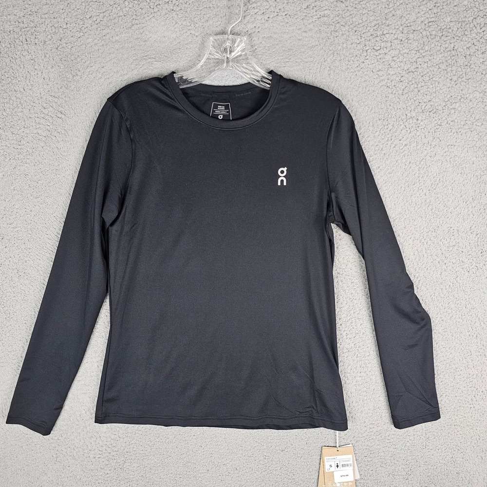 On Running Shirt Women S Black Core Long-T Performance Athletic 1WE10920553